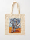 Blue Lucky Elephant Tote Bag