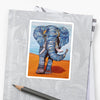 Blue Lucky Elephant Sticker